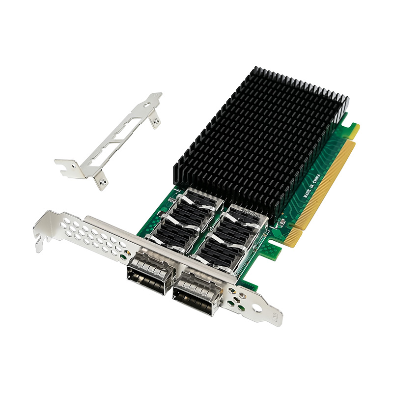 Dual Port 100GbE QSFP28 Fiber  - đánh giá và giá 100Gbe Qsfp28 Network Card